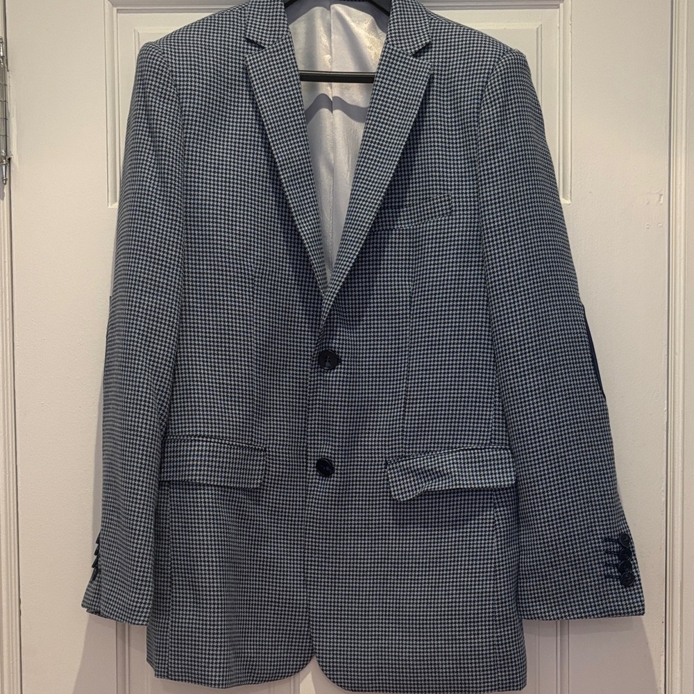 Gioberti Big Boy’s Blue Houndstooth Sports Coat